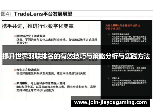 提升世界羽联排名的有效技巧与策略分析与实践方法